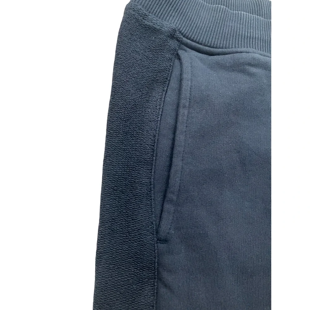Scotch & Soda Amsterdam Men Navy Blue French Terry Jogger Sweatpants Side Stripe
